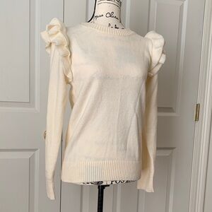 JODIFL Soft Cream Knit Top